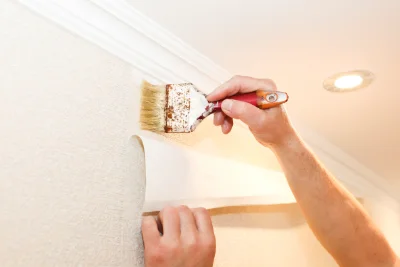 Pose de papier peint à Dieudonné — revêtements muraux et toiles de verre